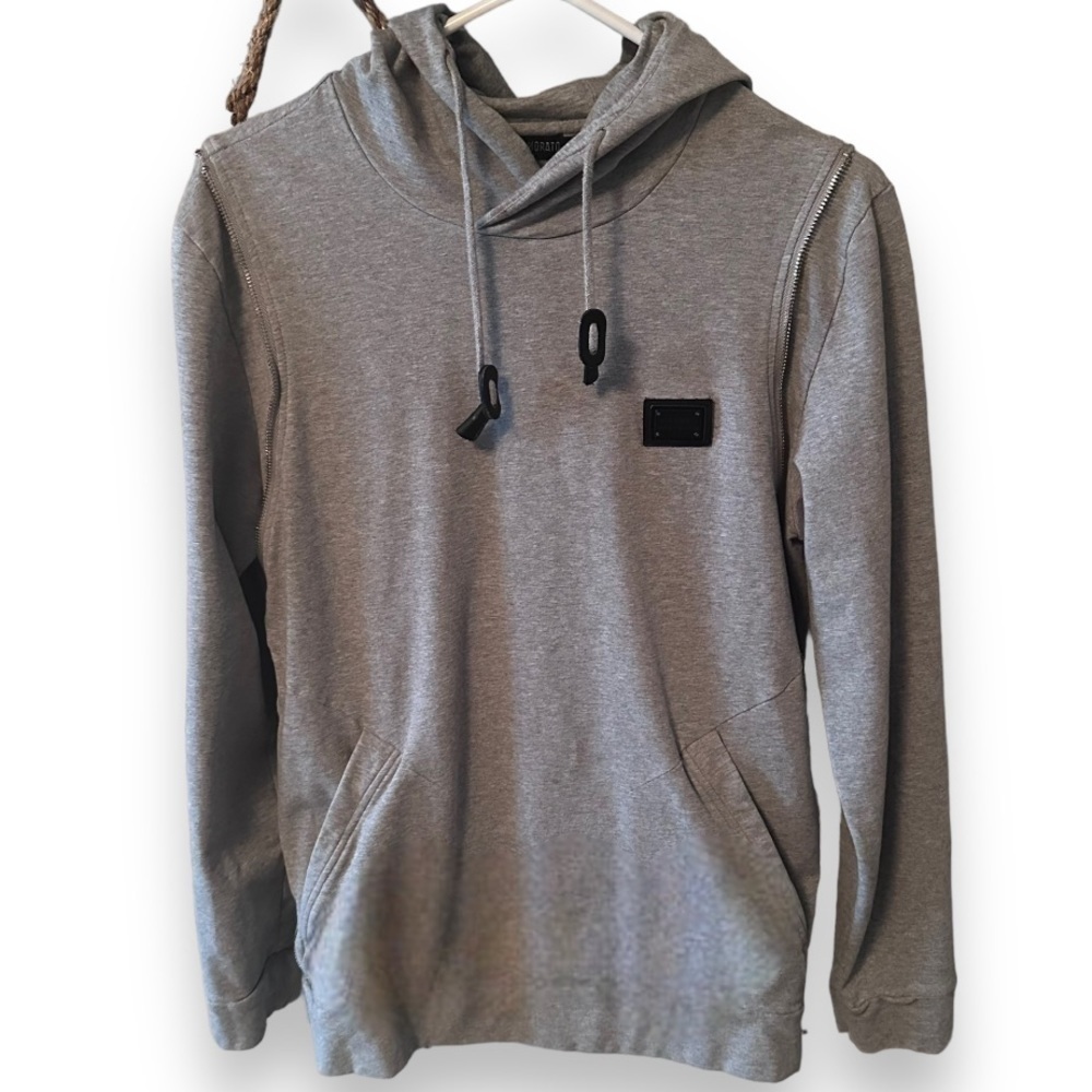 Antony Morato Black Collection Gray Zipper Hoodie - Large - Picture 8 of 11